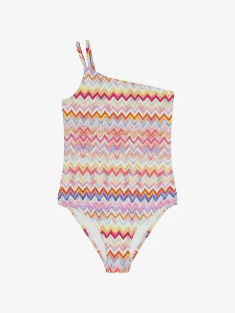 Missoni Kids купальник с узором зигзаг