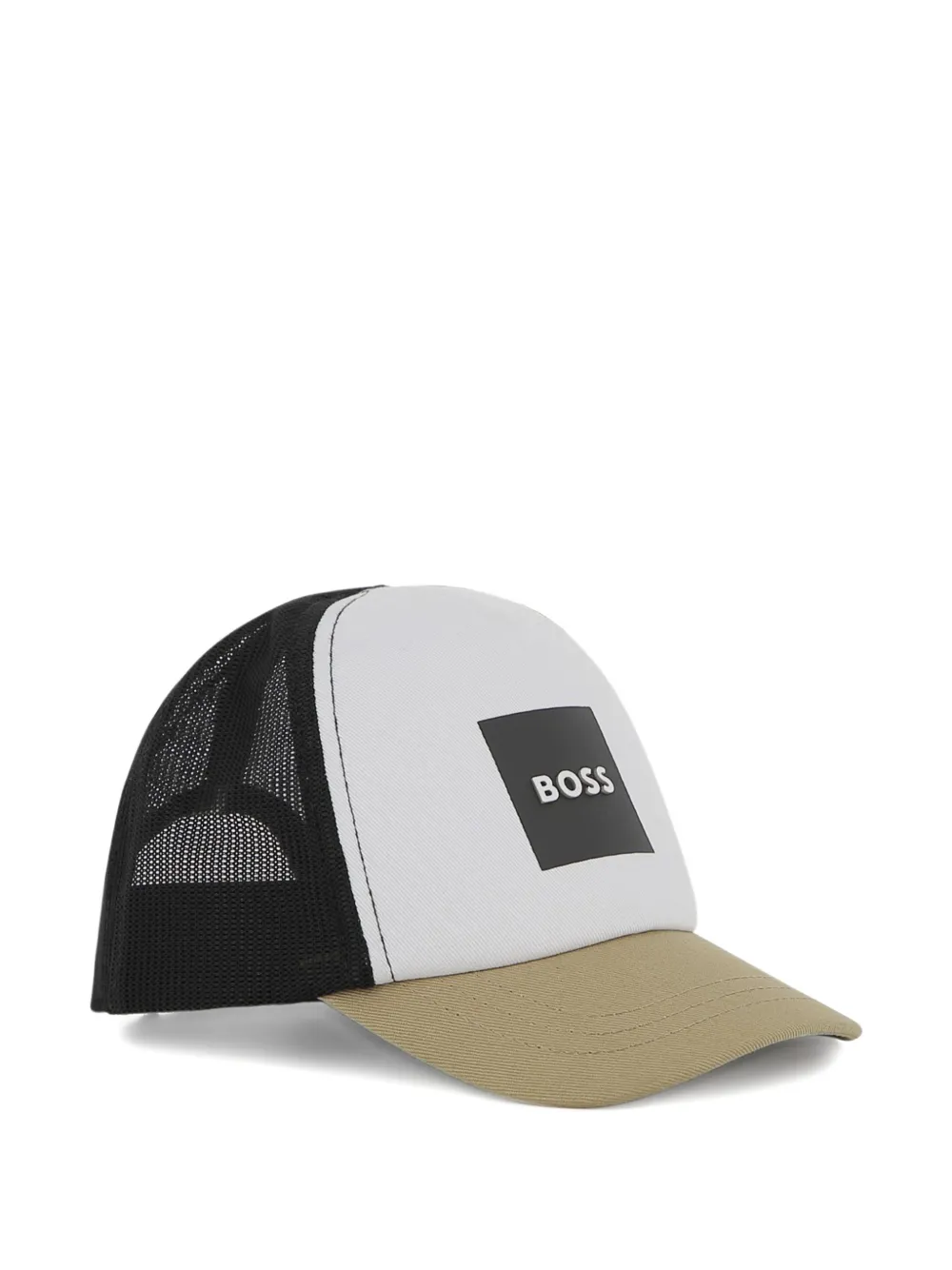 BOSS Kidswear logo mesh trucker cap - Nero
