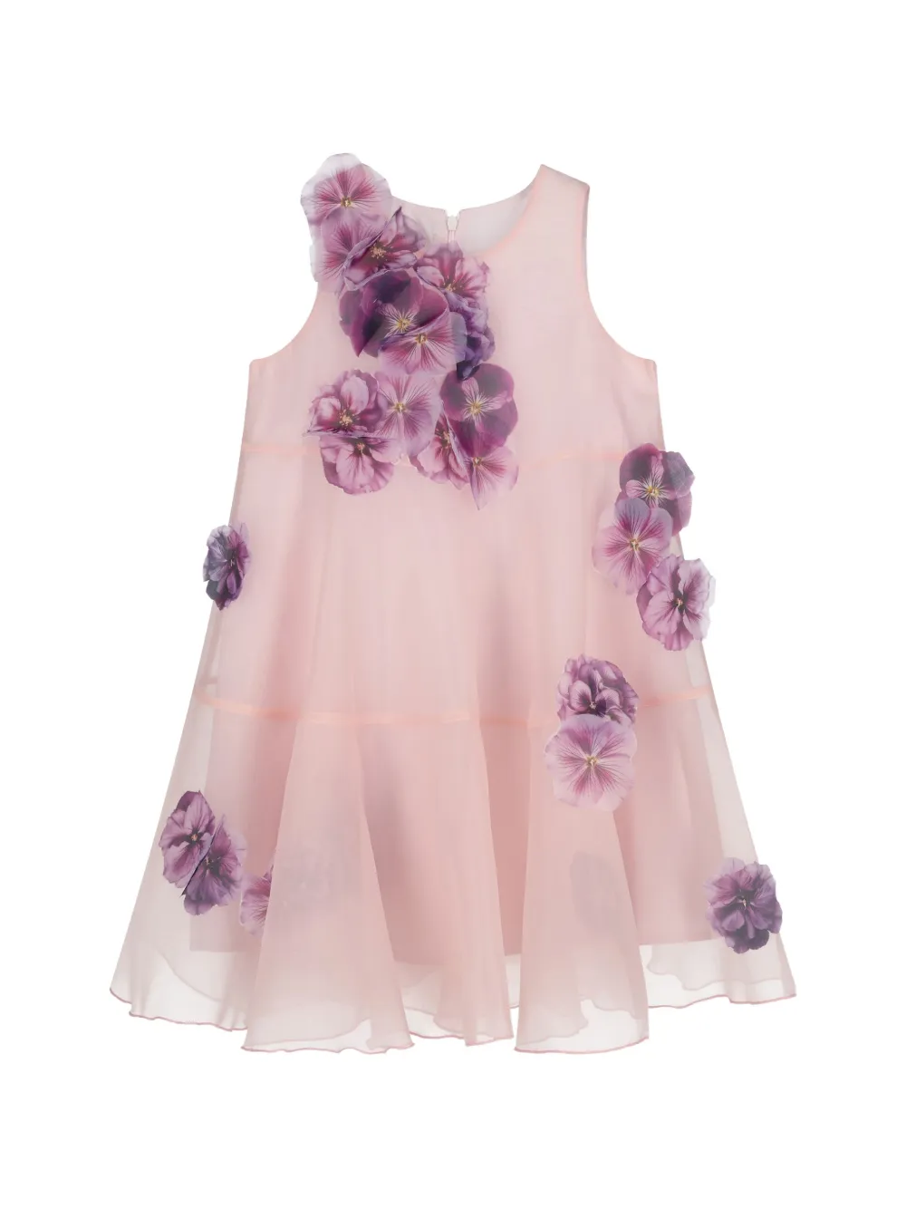 nikolia Abito Gabrielle con applicazione a fiori - Rosa