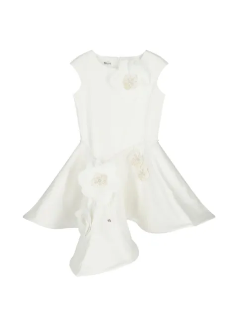 nikolia vestido con apliques florales
