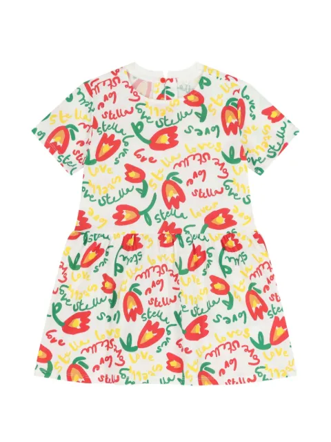 Stella McCartney Kids vestido con estampado floral