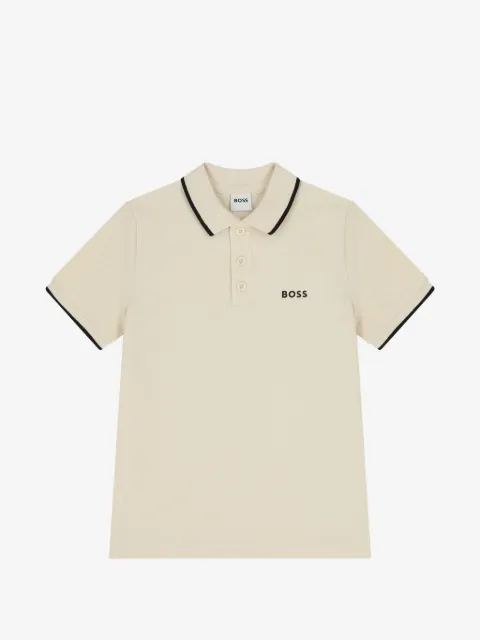 BOSS Kidswear playera tipo polo con logo