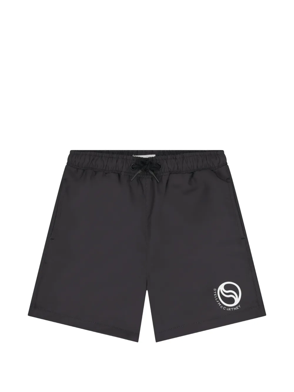 Stella McCartney Kids Costume da bagno con logo - Nero