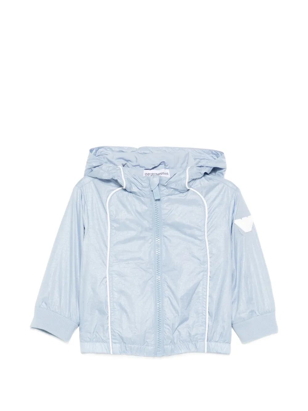 Emporio Armani Kids hooded panelled jacket - Blu