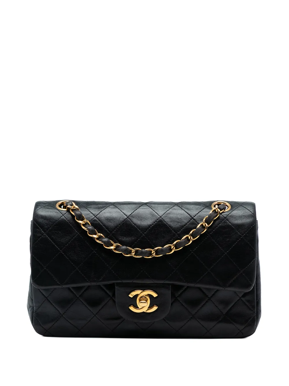 CHANEL Pre-Owned 1994-1996 Small Classic Lambskin Double Flap shoulder bag - Nero
