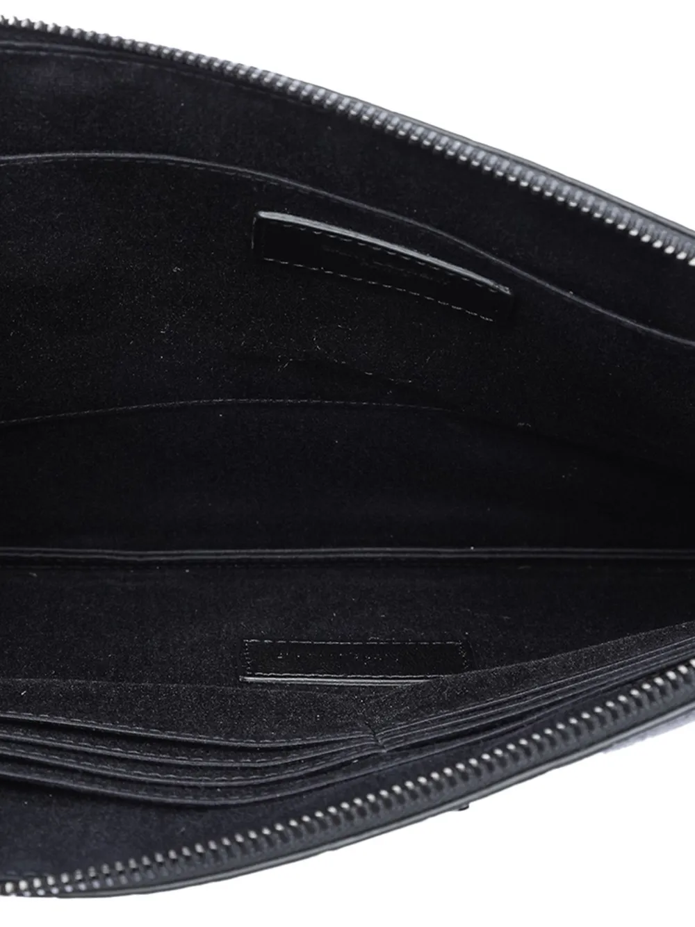 2017 Croc Embossed Leather Monogram Document Holder Clutch Bag