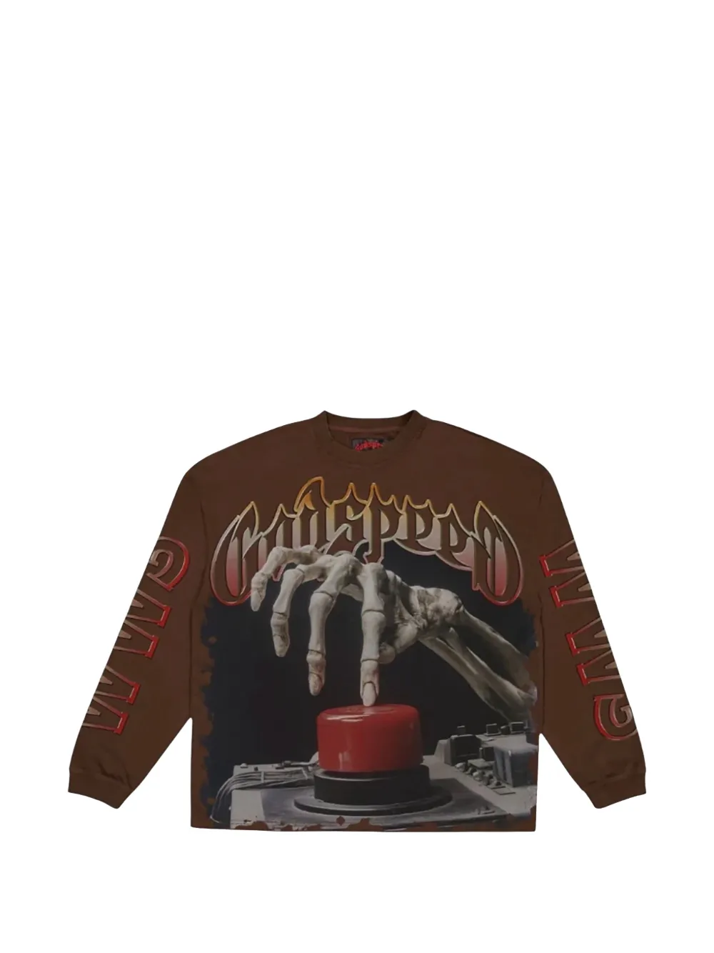 GODSPEED graphic sweatshirt - Marrone