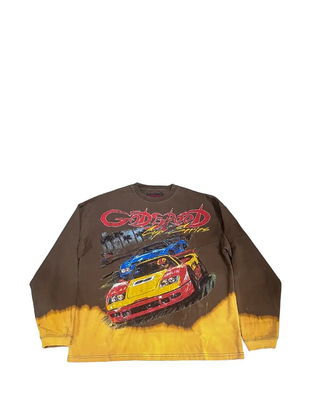 GODSPEED bleached-effect sweatshirt - Marrone