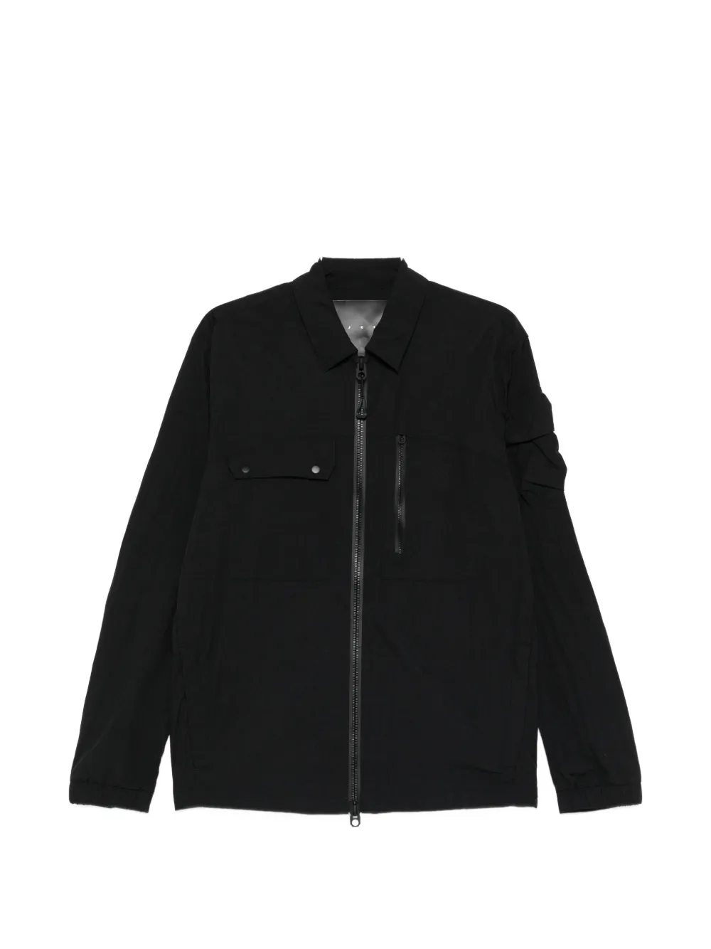 Jg1 Zip-fastening Shirt Jacket In Black