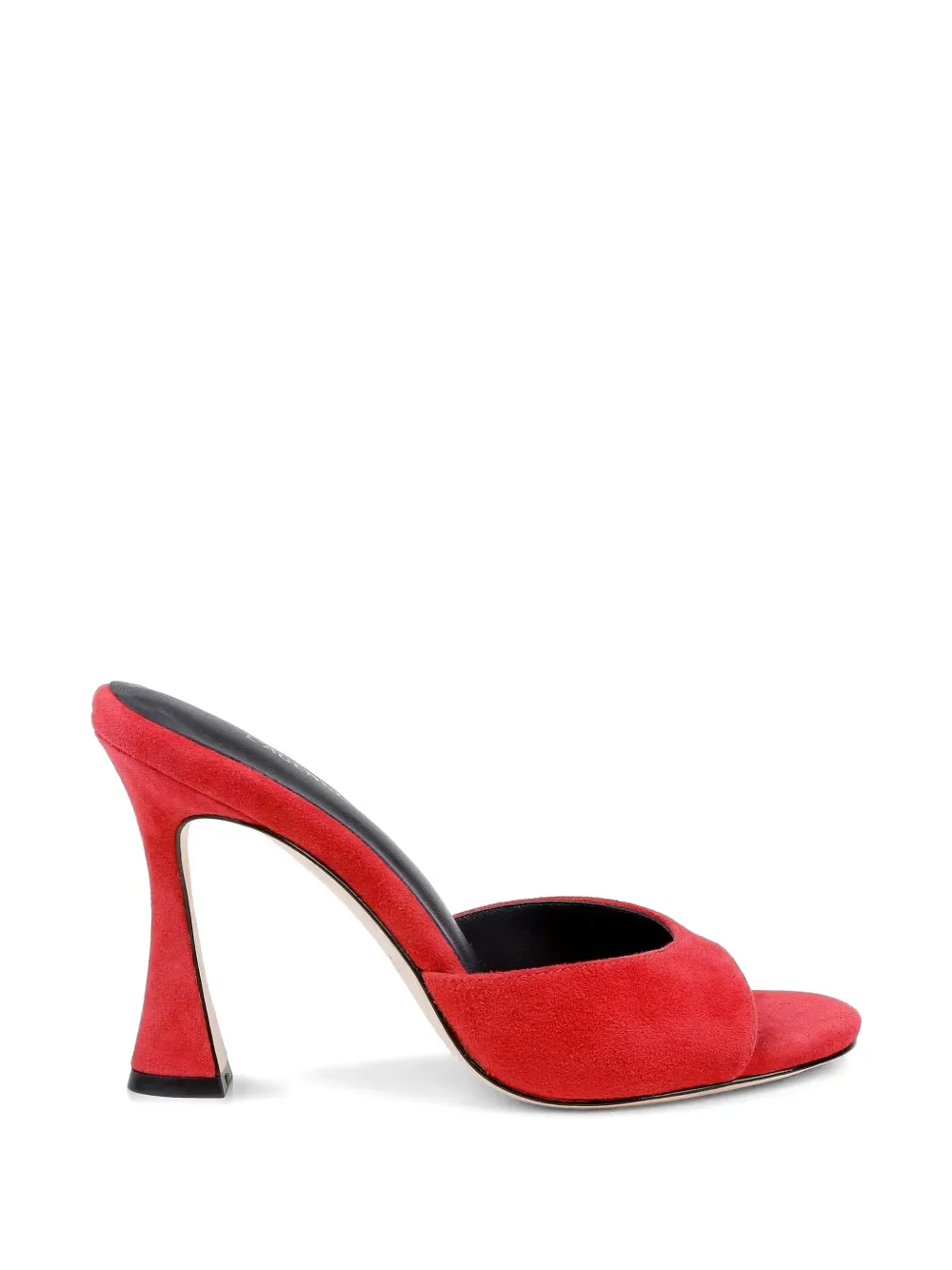 L'Agence Avery suede heeled mules - Rosso