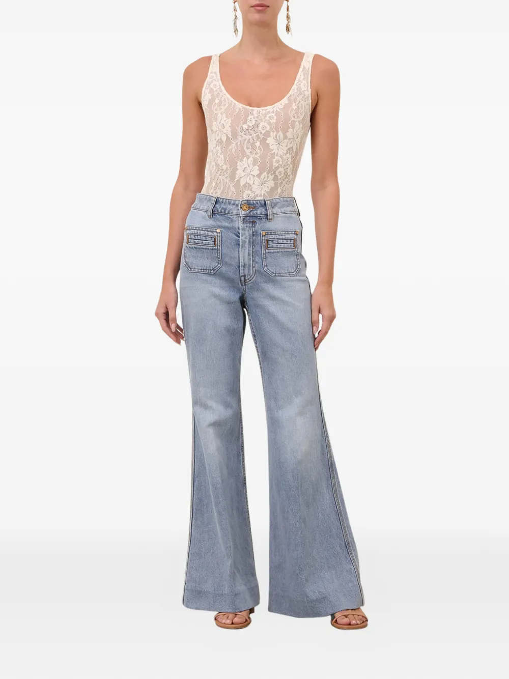  Zimmermann Flared Jeans - Blue 