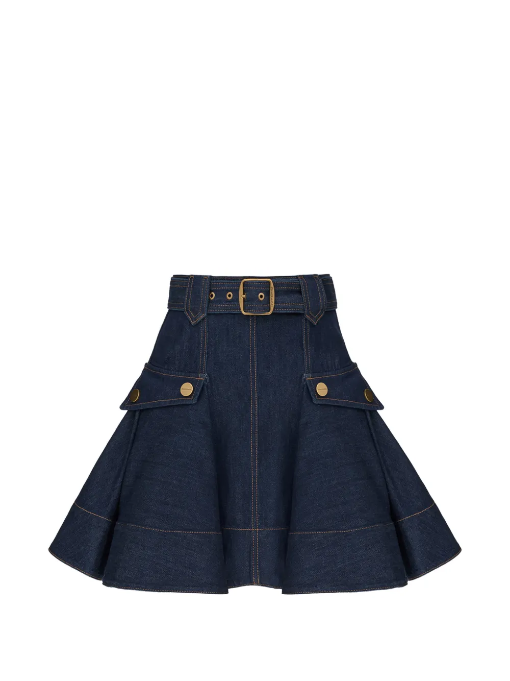 ZIMMERMANN denim mini skirt - Blu