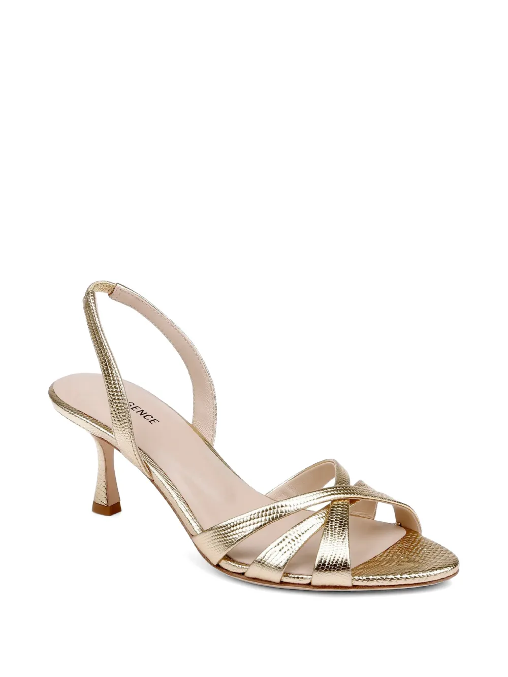  L'agence Colwill Slingback Heeled Sandals - Gold 
