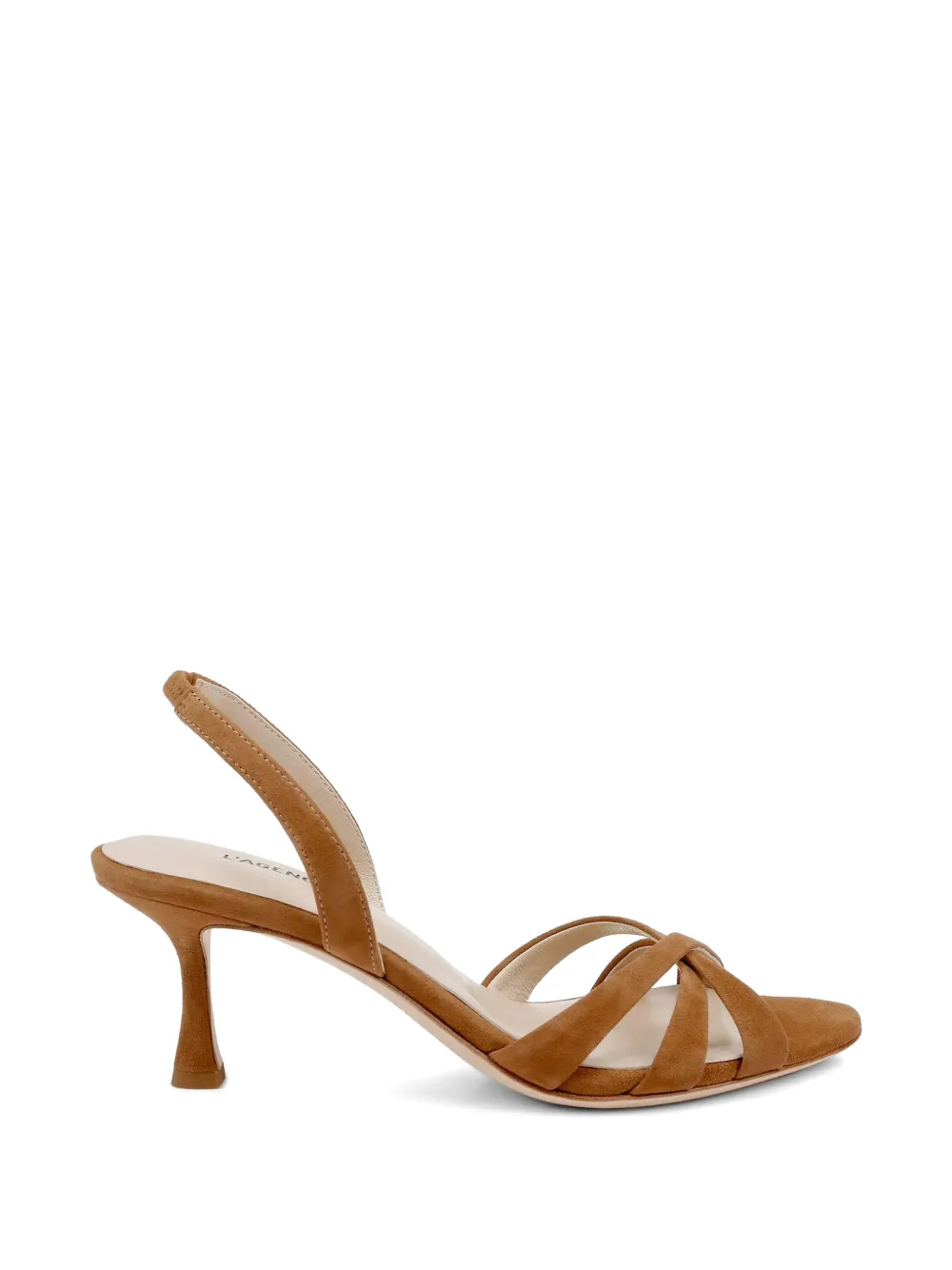 L'Agence Colwill slingback heeled sandals - Marrone