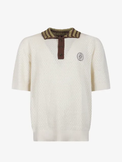 Drôle De Monsieur playera tipo polo manga corta