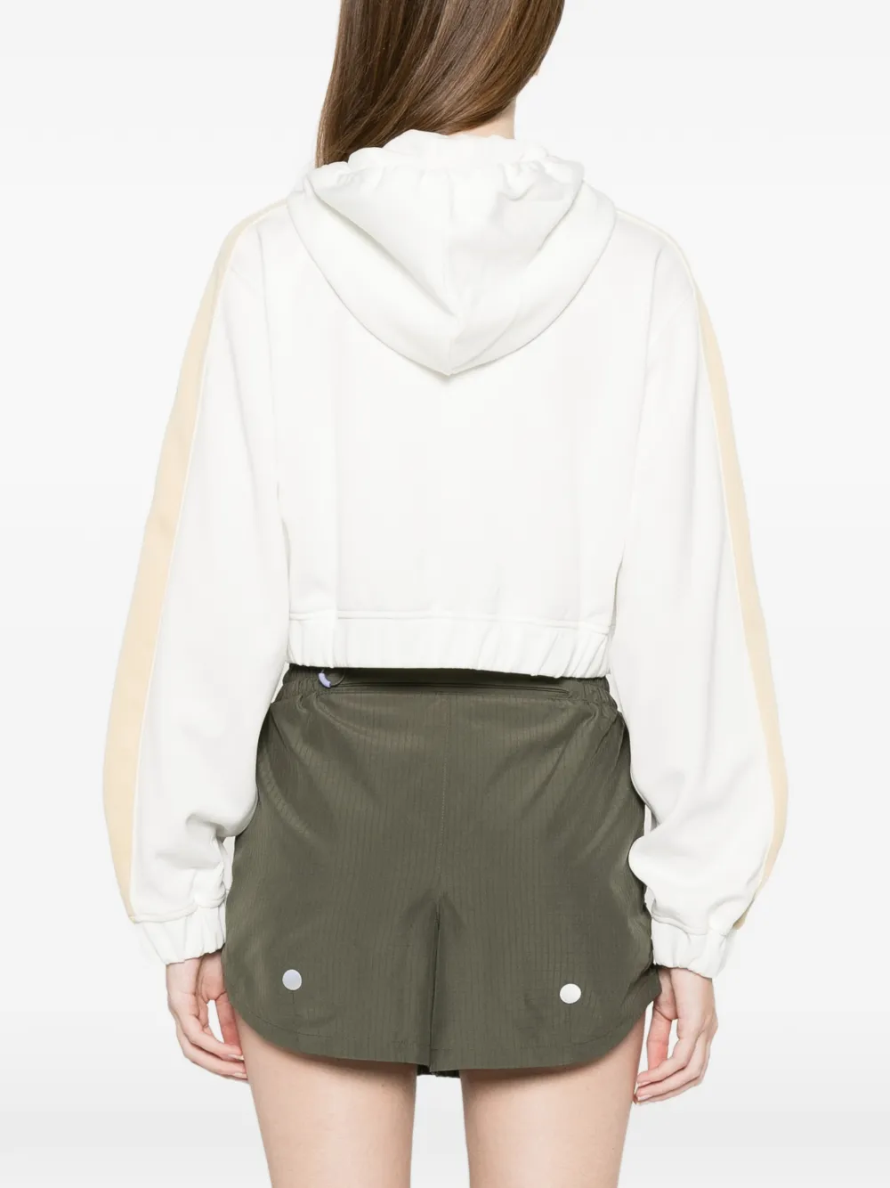 New Balance Gestreepte hoodie Wit