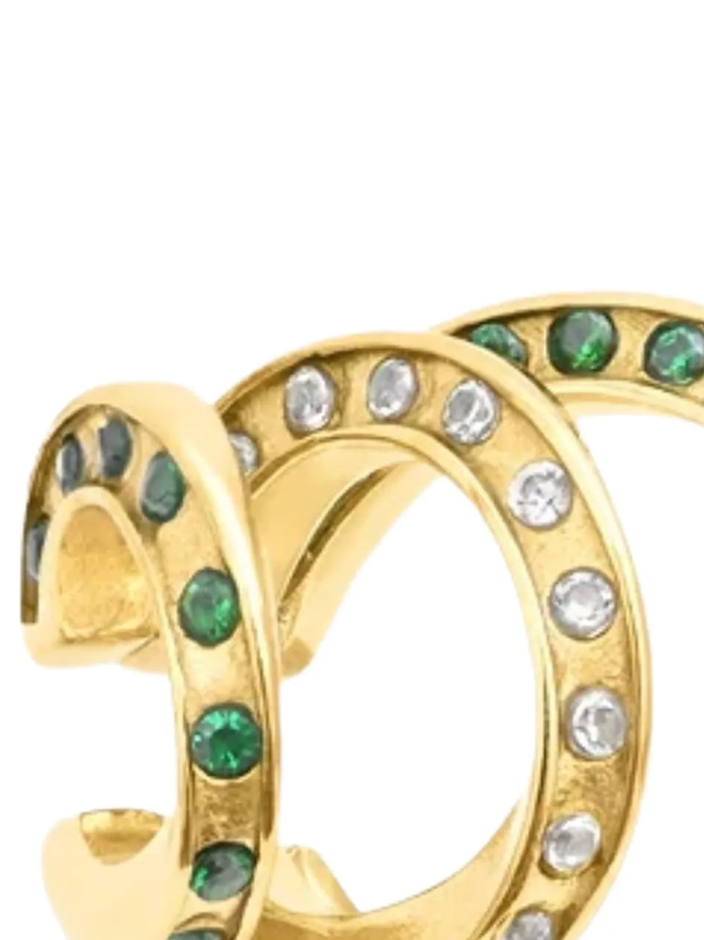  Yparis Star G Encrusted Ear Cuff - Gold 
