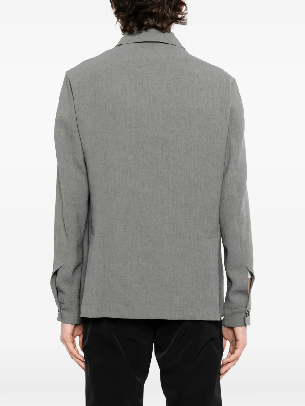 Montecore Collared Jacket In Gray