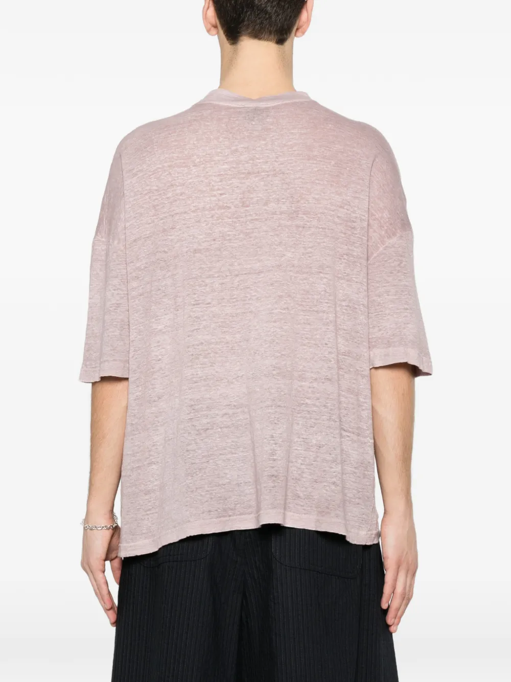 Avant Toi T-shirt met ronde hals Roze