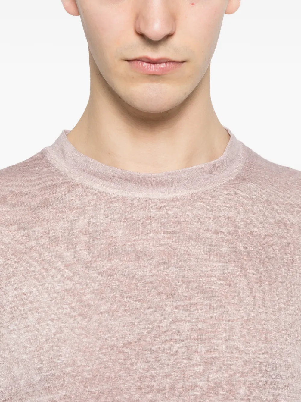 Avant Toi T-shirt met ronde hals Roze