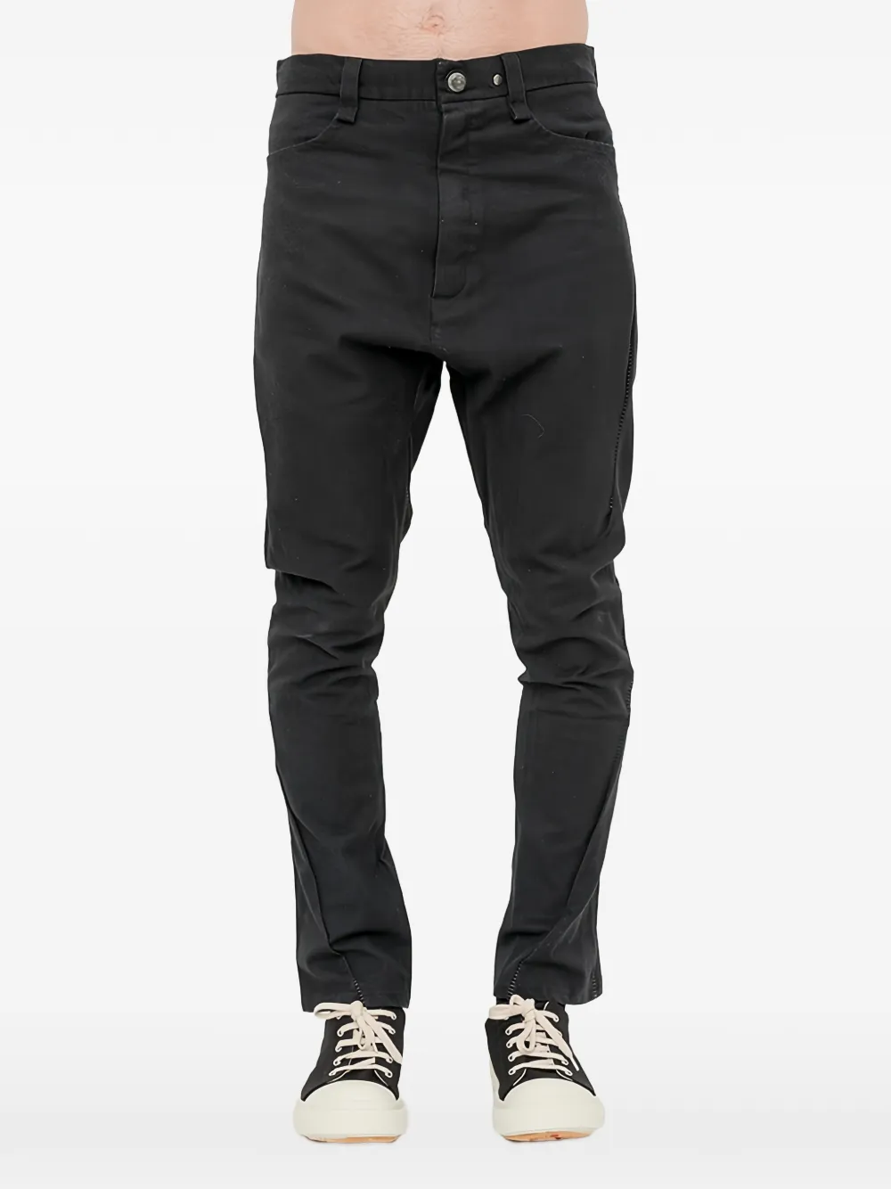 69 BY ISAAC SELLAM zip-detail trousers - Nero