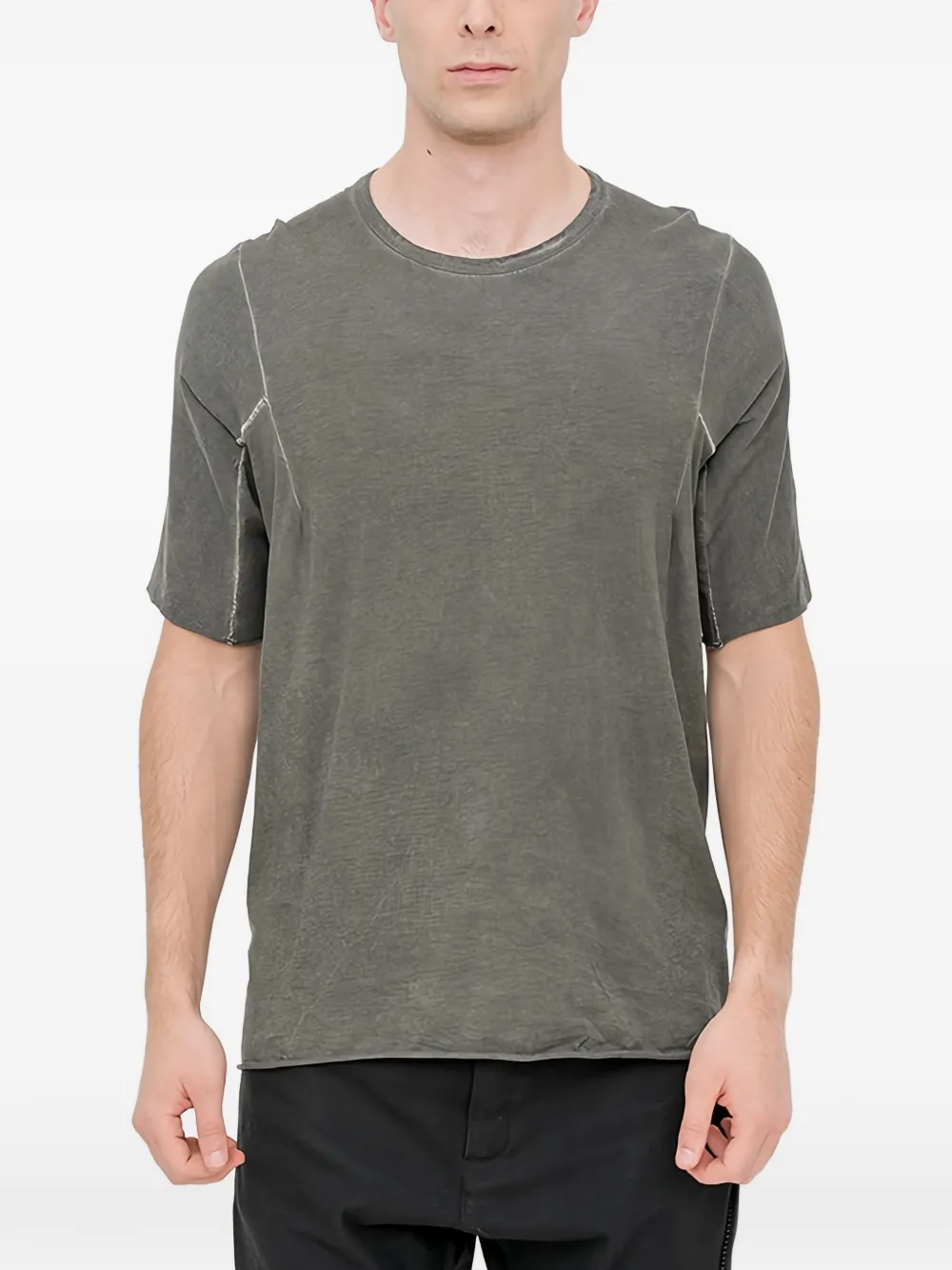69 BY ISAAC SELLAM crew-neck T-shirt - Grigio