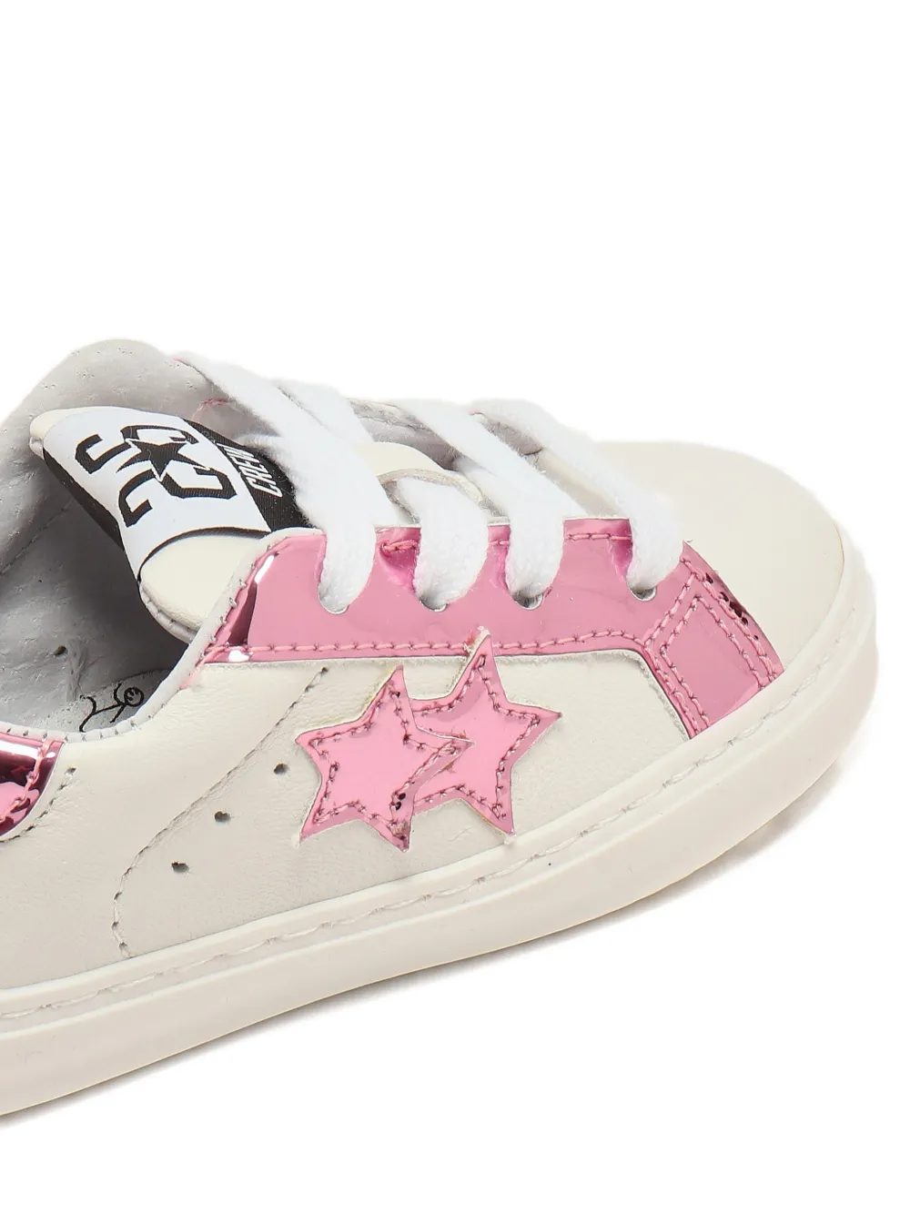 2 Star Kids Sneakers met ster applicatie Beige