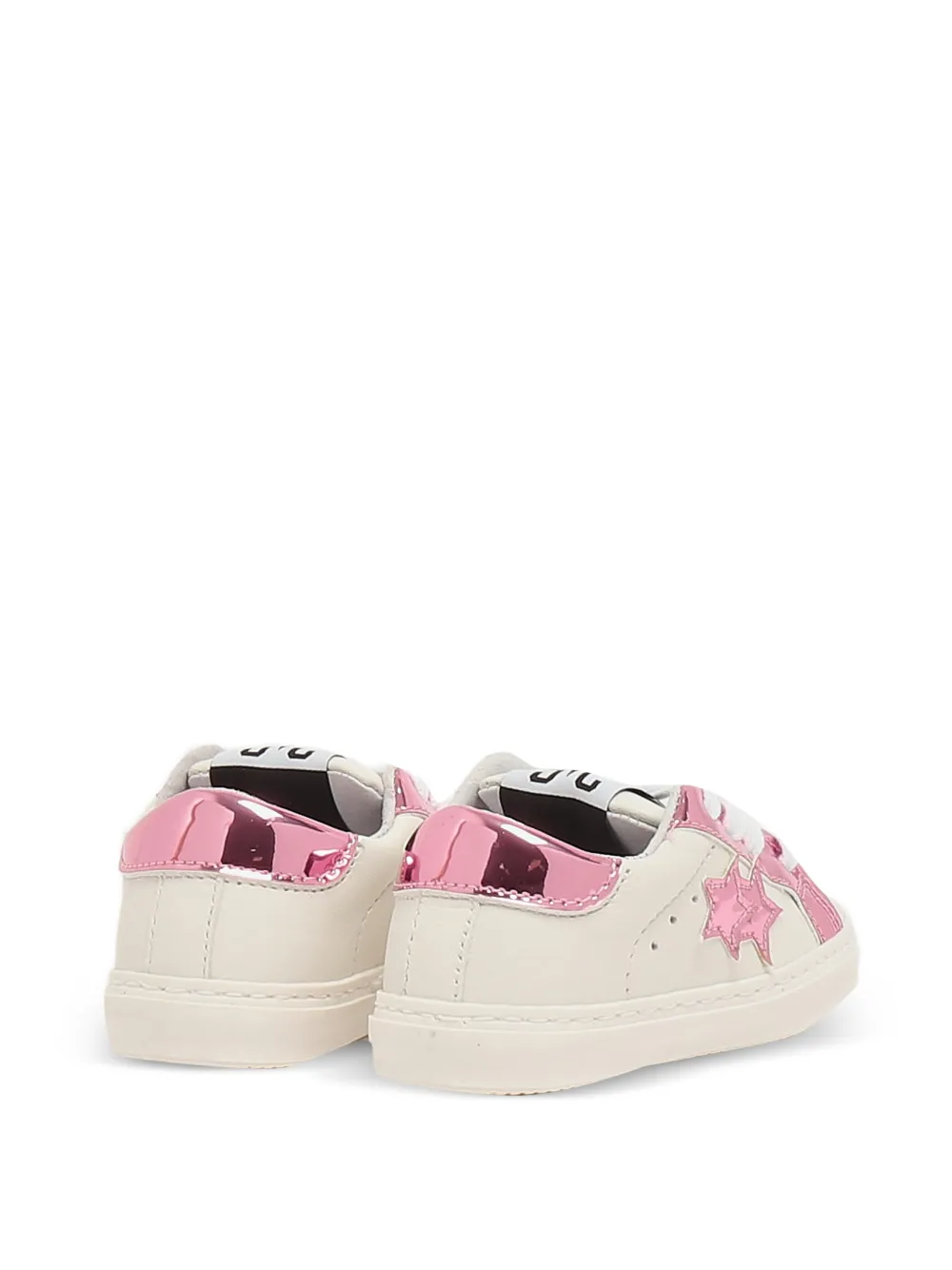 2 Star Kids Sneakers met ster applicatie Beige