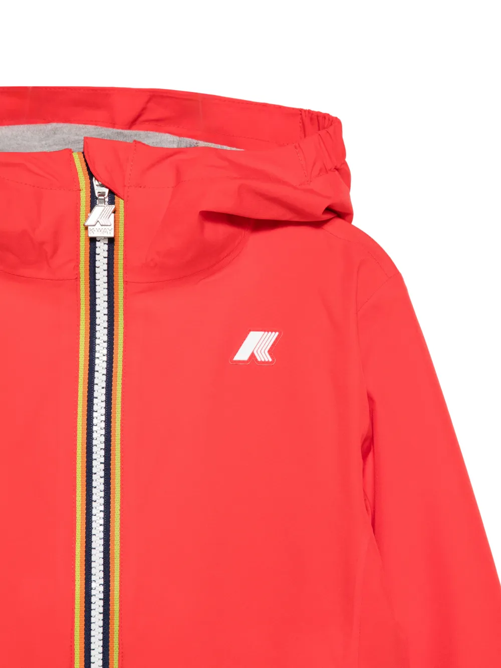  K Way Kids Hooded Zip-fastening Jacket - Red 