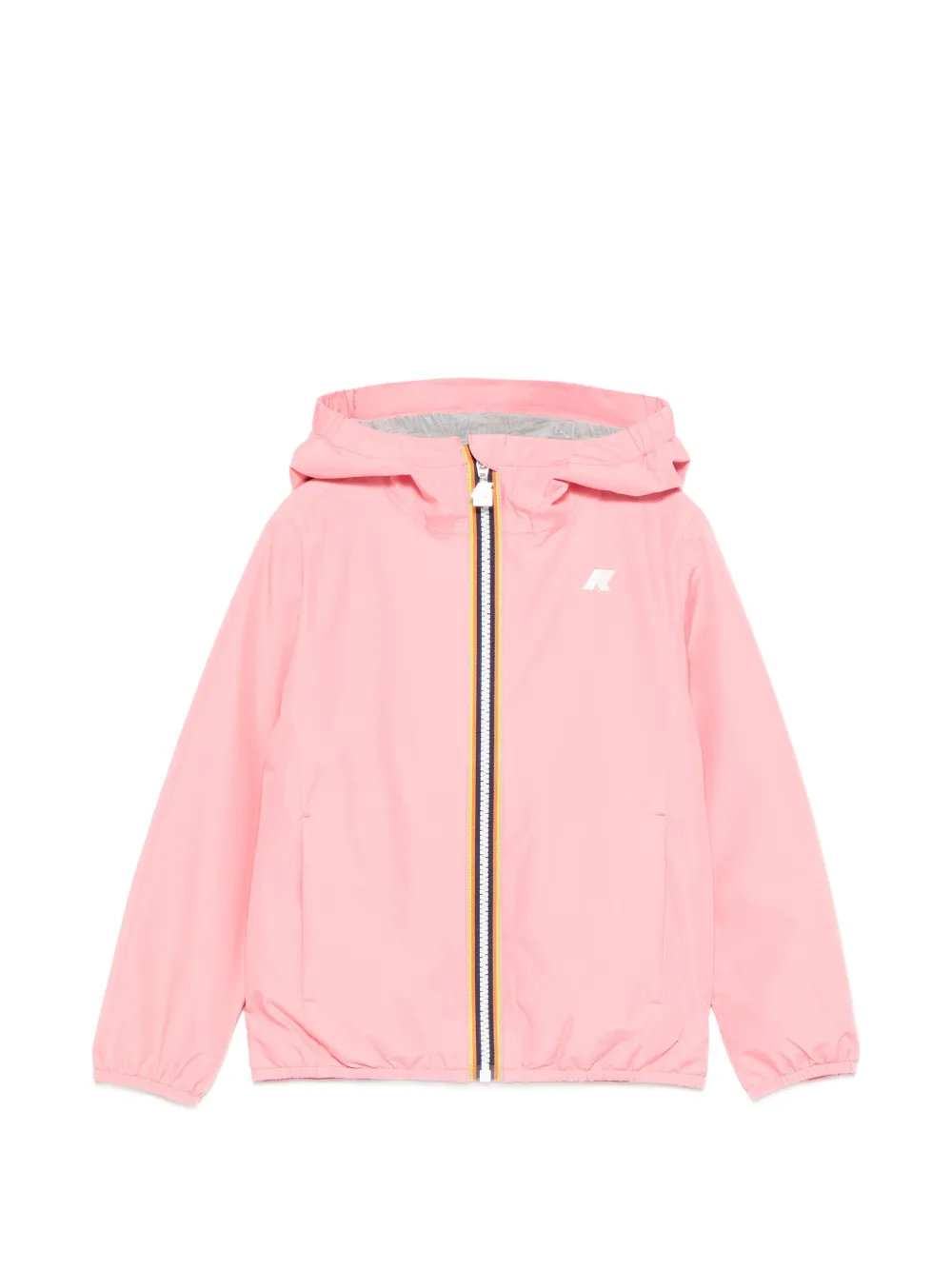 K Way Kids hooded zip-fastening jacket - Rosa
