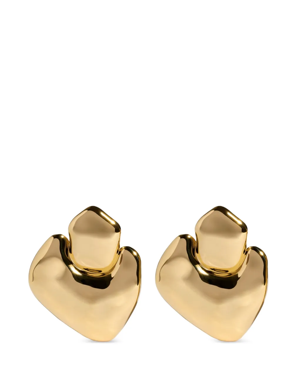 Monica Vinader bold stud earrings - Oro