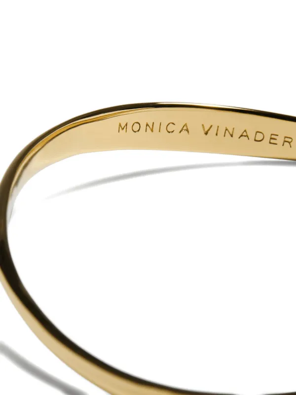 Monica Vinader Swirl Bangle Bracelet | Gold | FARFETCH