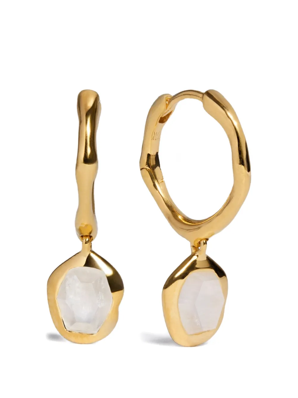 Monica Vinader Odyssey moonstone earrings - Oro
