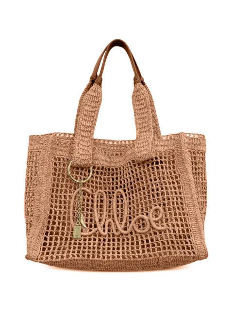 Chloé logo charm tote bag