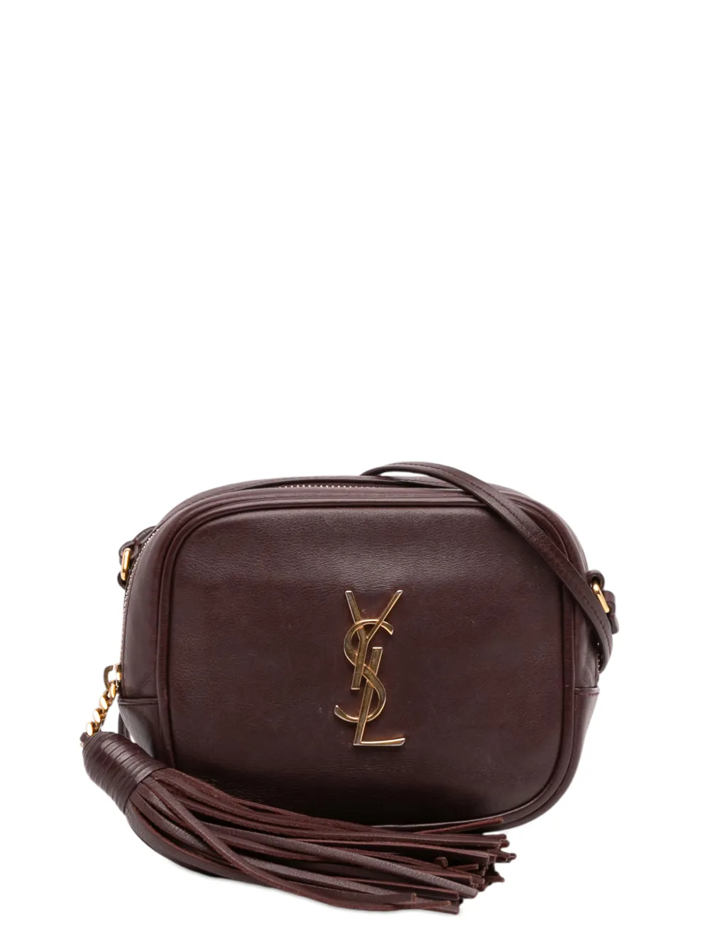 Saint Laurent Pre-Owned 2016 Calfskin Monogram Blogger Bag crossbody bag - Rosso