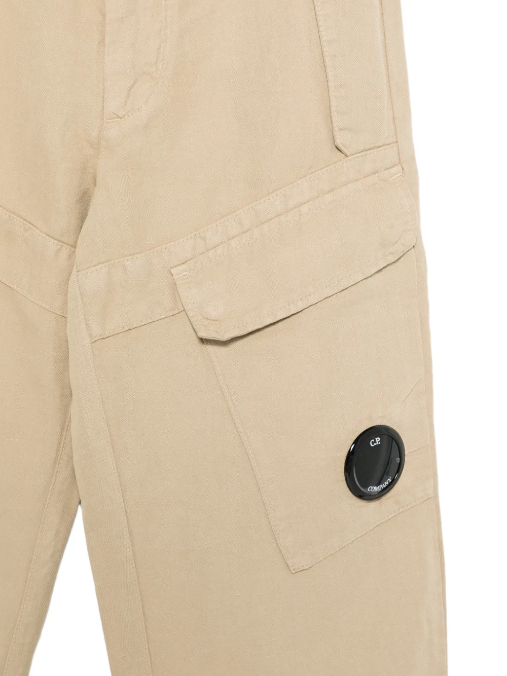  C.p. Company Kids Cargo Pocket Trousers - Neutrals 
