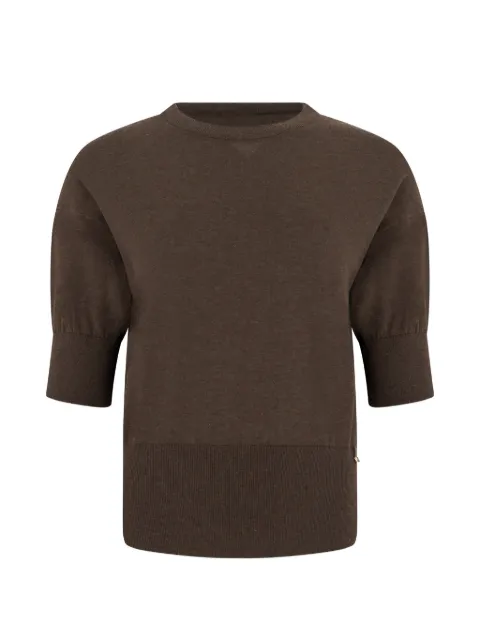 Herno fine-knit short-sleeve top
