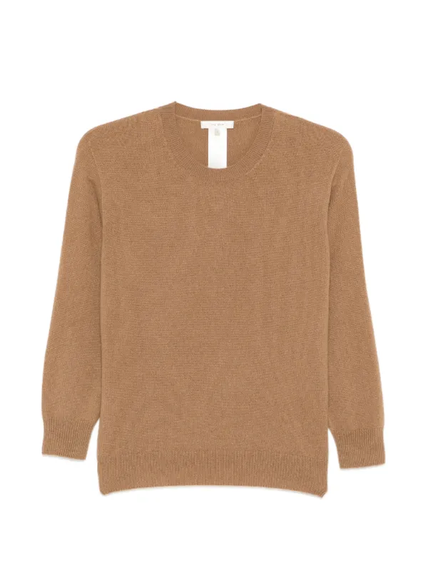 The Row Noler Long-sleeve Sweater in Brown