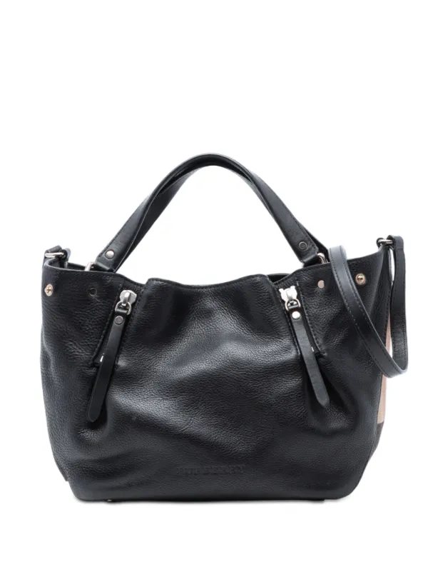 90s BURBERRYS BLACK LEATHER BAG OLA Burberry Small Lola Bag, what 