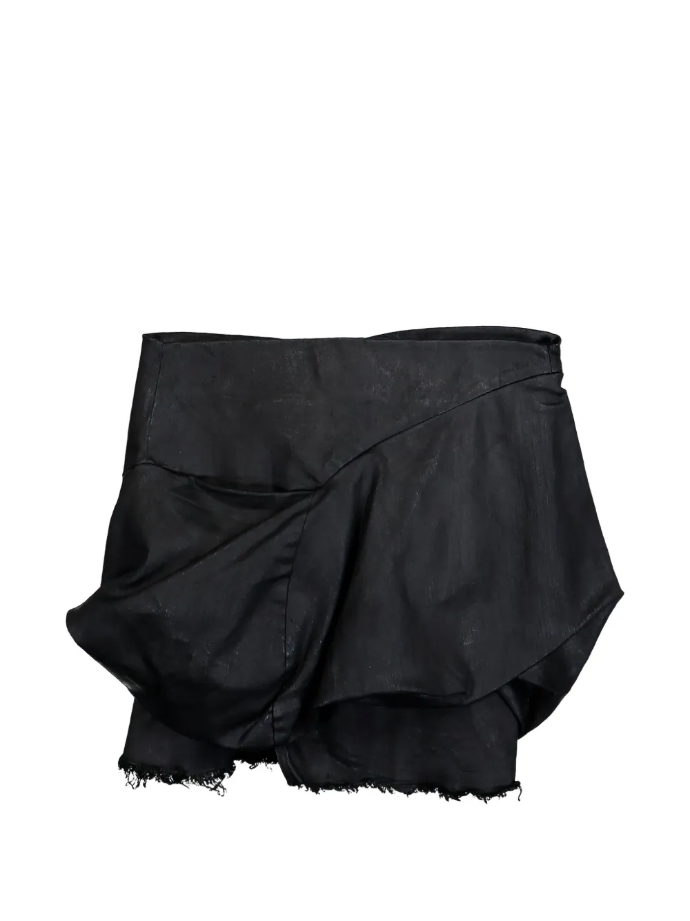 Rick Owens DRKSHDW draped mini skirt - Schwarz