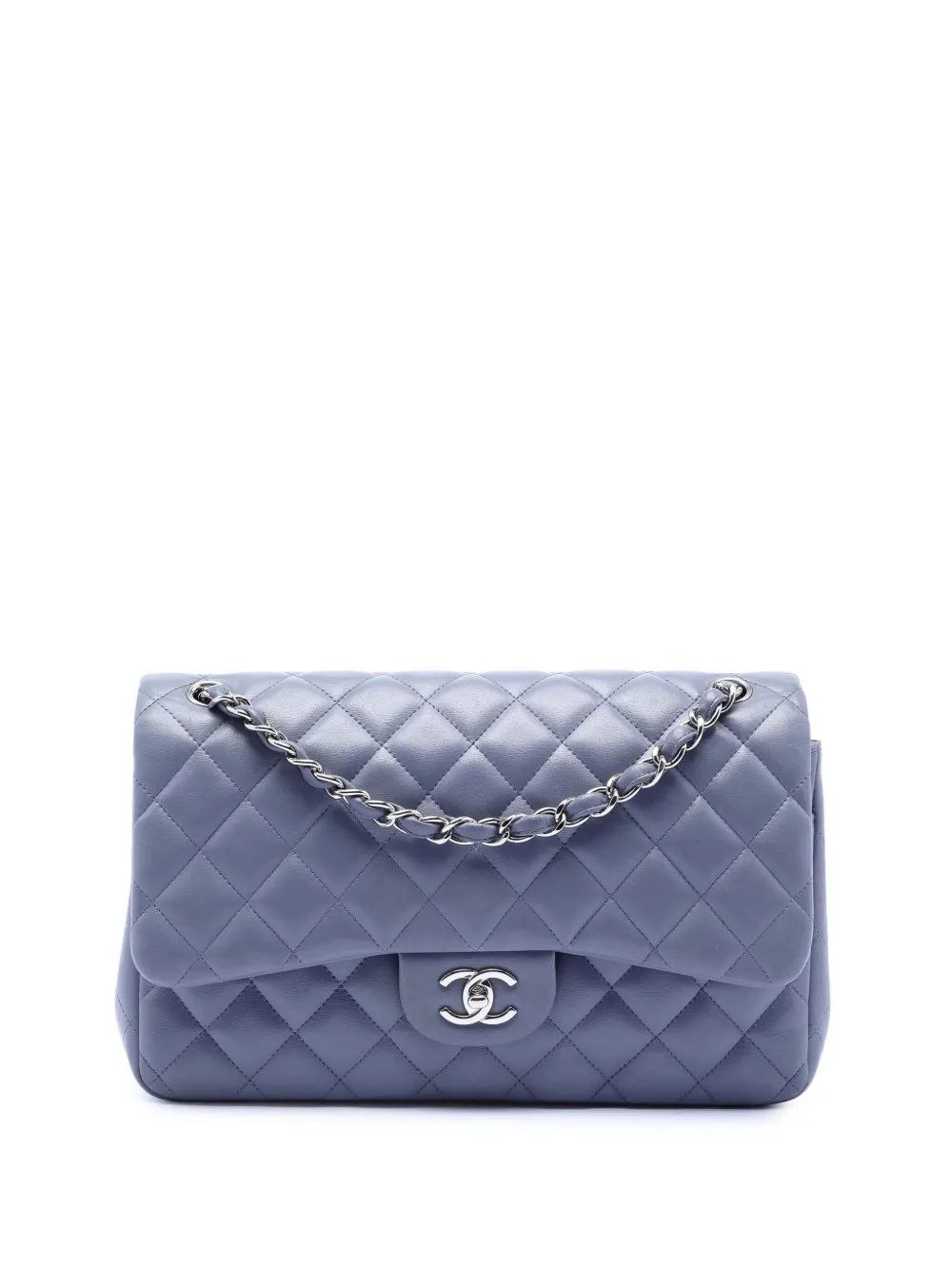 CHANEL Pre-Owned 2011 Jumbo Classic Lambskin Double Flap shoulder bag - Viola