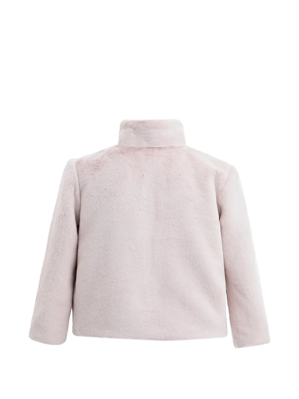 Tulleen Plush Asymmetrical Bow Coat - Pink 