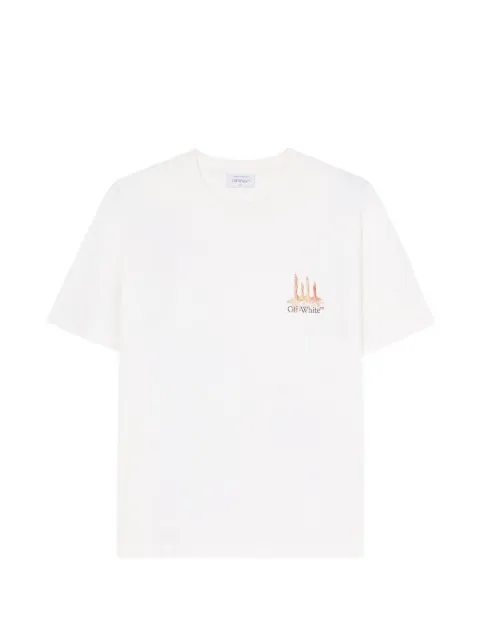 Off-White playera con logo gráfico