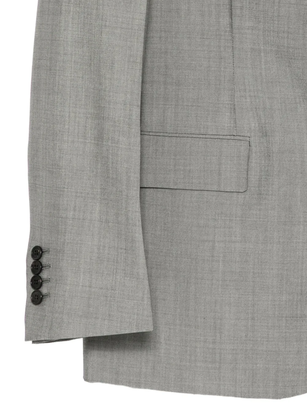 Lanvin Blazer met ronde opstaande kraag en lange mouwen Grijs