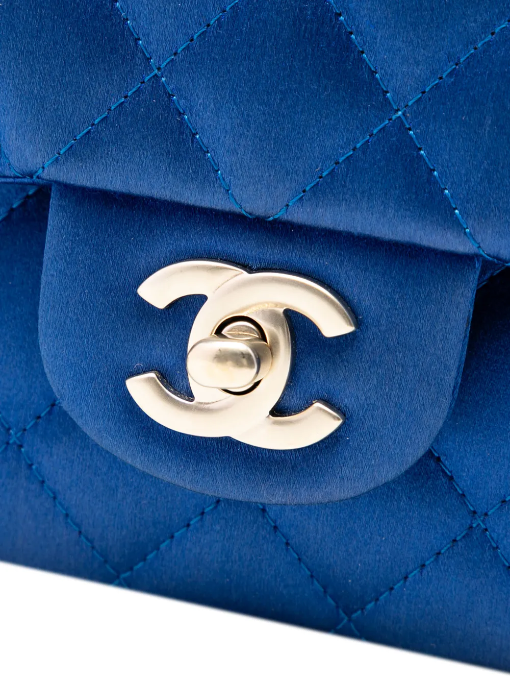 2013-2014 Medium Classic Satin Double Flap Shoulder Bag