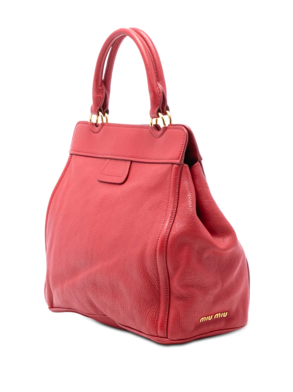 2010-2025 Nappa Turn Lock Frame Top Handle Bag Satchel