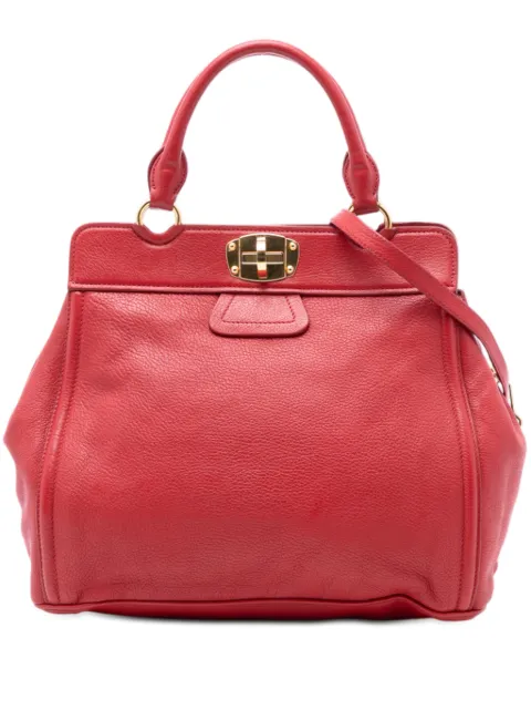 Miu Miu Pre-Owned 2010-2025 Nappa Turn Lock Frame Top Handle Bag satchel