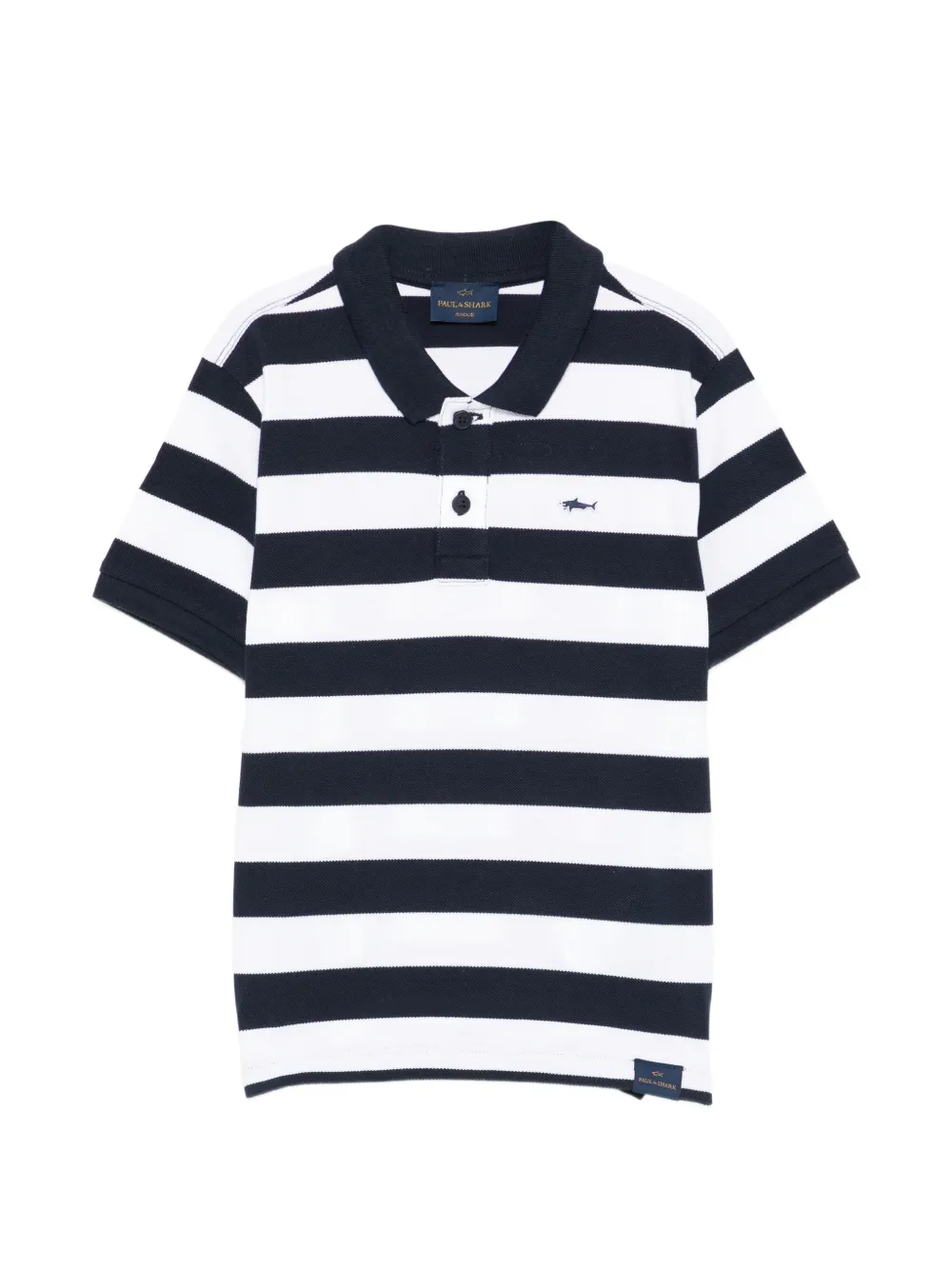 Paul & Shark Junior striped collared polo shirt - Blu