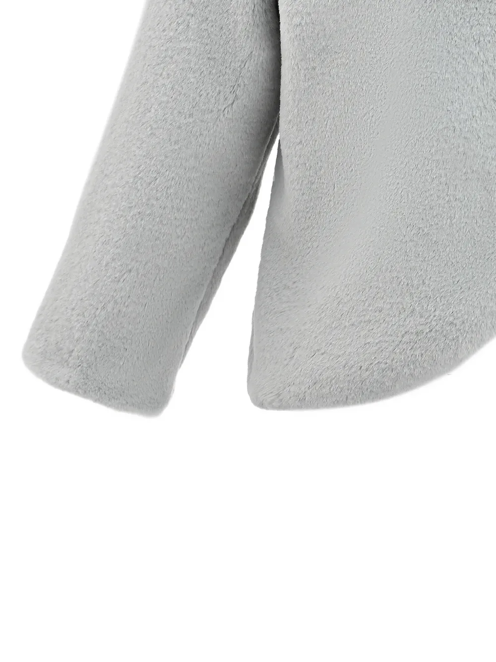 Plush Asymmetrical Coat