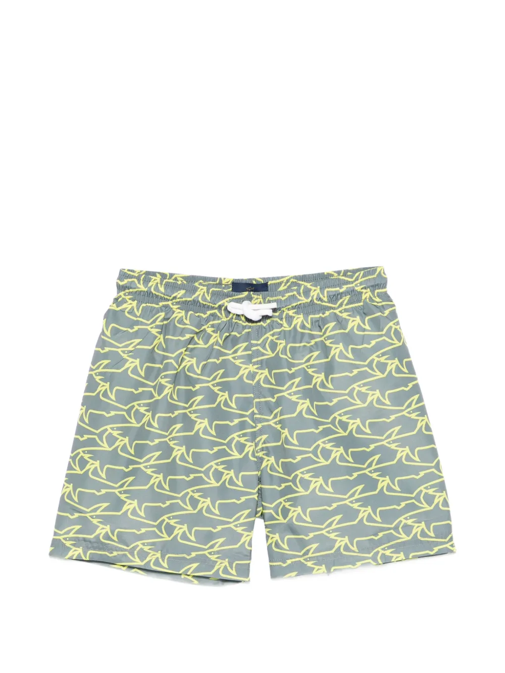 Paul & Shark Junior shark pattern swim shorts - Verde